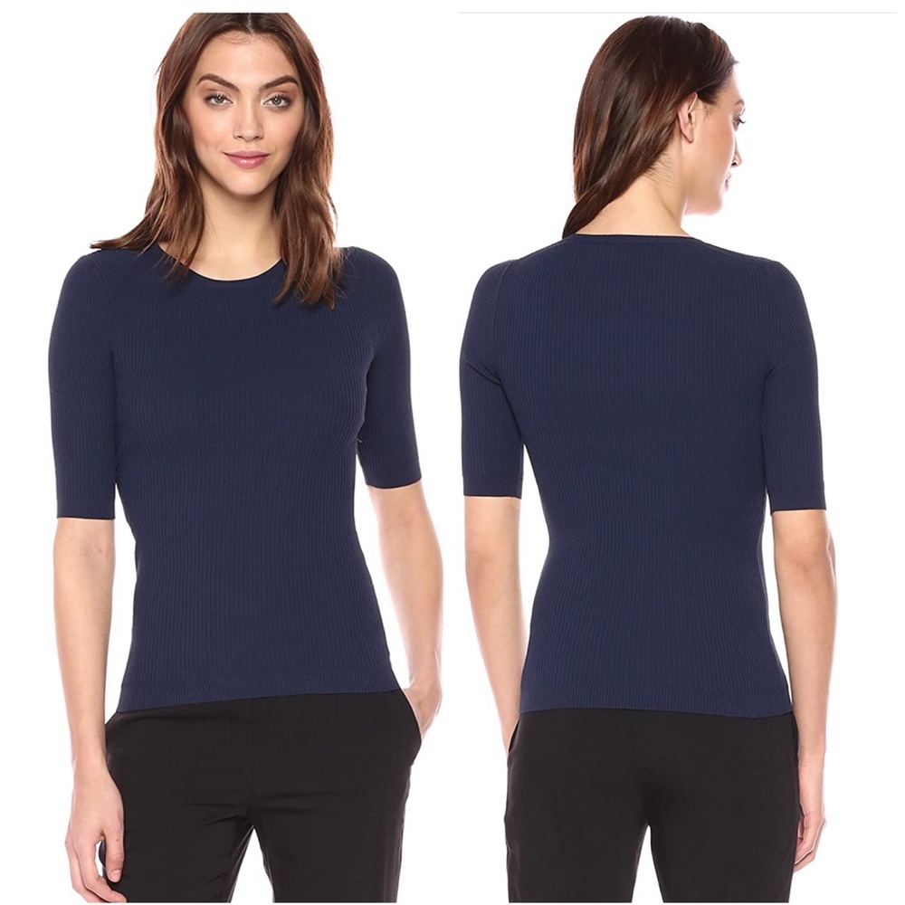 Theory Ribbed Short Sleeve Tee